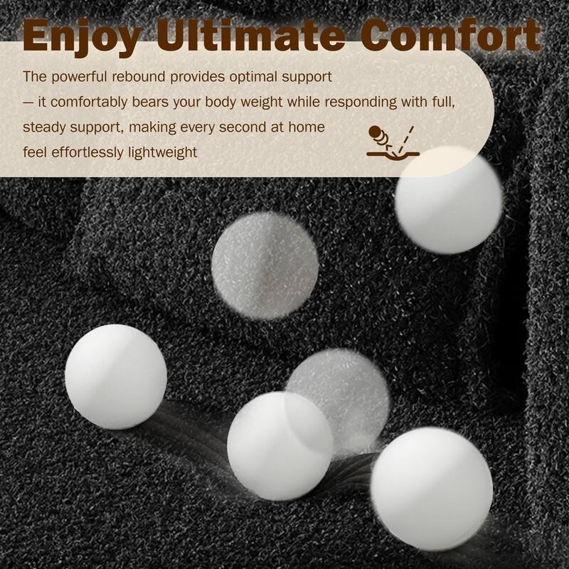 Modern 78.7" Floor Sofa With 2 Pillows For Small Pace Living Room, Convertible Sleeper Sofa Bed