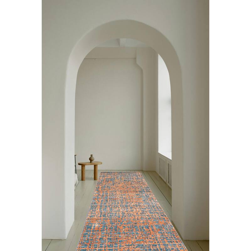 ECARPETGALLERY Hand-knotted Legacy Copper Silk, Wool Rug - 2'7 x 10'0