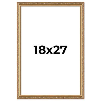 18x27 Frame Red Solid Wood Picture Frame Width 1.75 Inches | Interior Frame Depth 1 13/16 Inches
