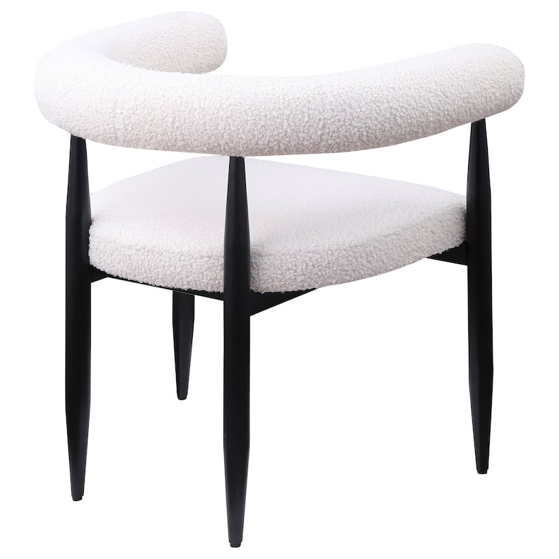 Dunmore Boucle Upholstered Dining Arm Chair (Set Of 2)
