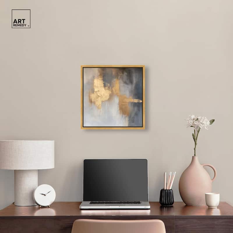 Golden Imprint Canvas by Art Remedy