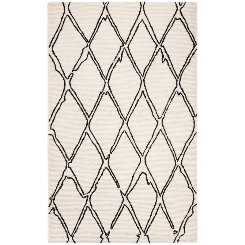 SAFAVIEH Handmade Casablanca Shag Charlyne Tribal Wool Rug