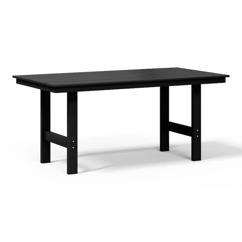 Polytrends Shoreside 6-Piece Side Chair Dining Set With Bench