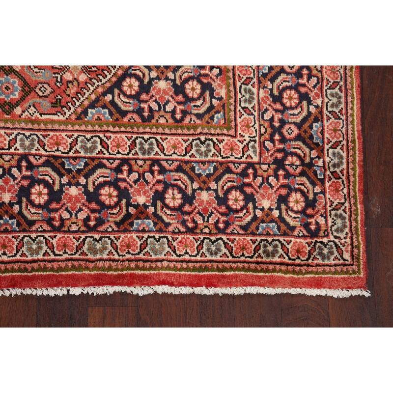 Geometric Mahal Persian Area Rug Wool Handmade Living Room Carpet - 6'6" x 10'3"