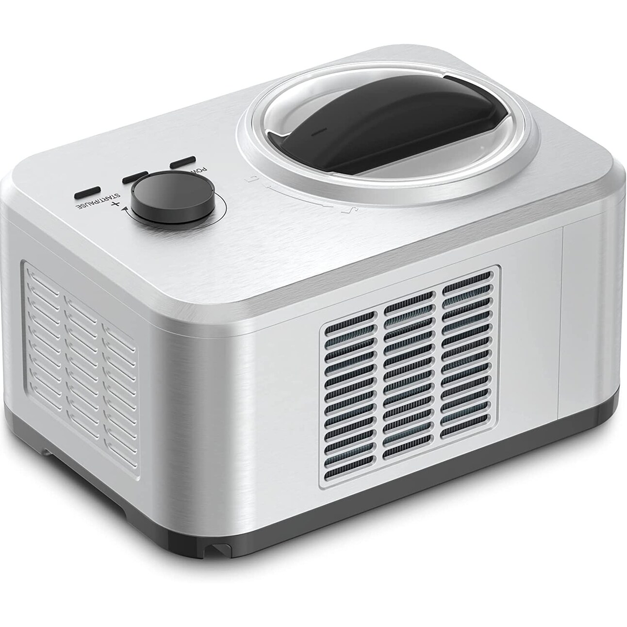 Ice Cream Maker 1.5qt No Pre freezing Electric Automatic Ice Cream Machine with Compressor Keep Cool Function
