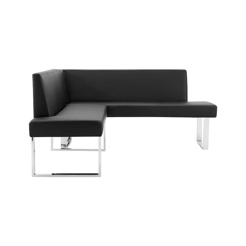 Strick & Bolton Natalia Faux Leather Corner Sofa Dining Bench