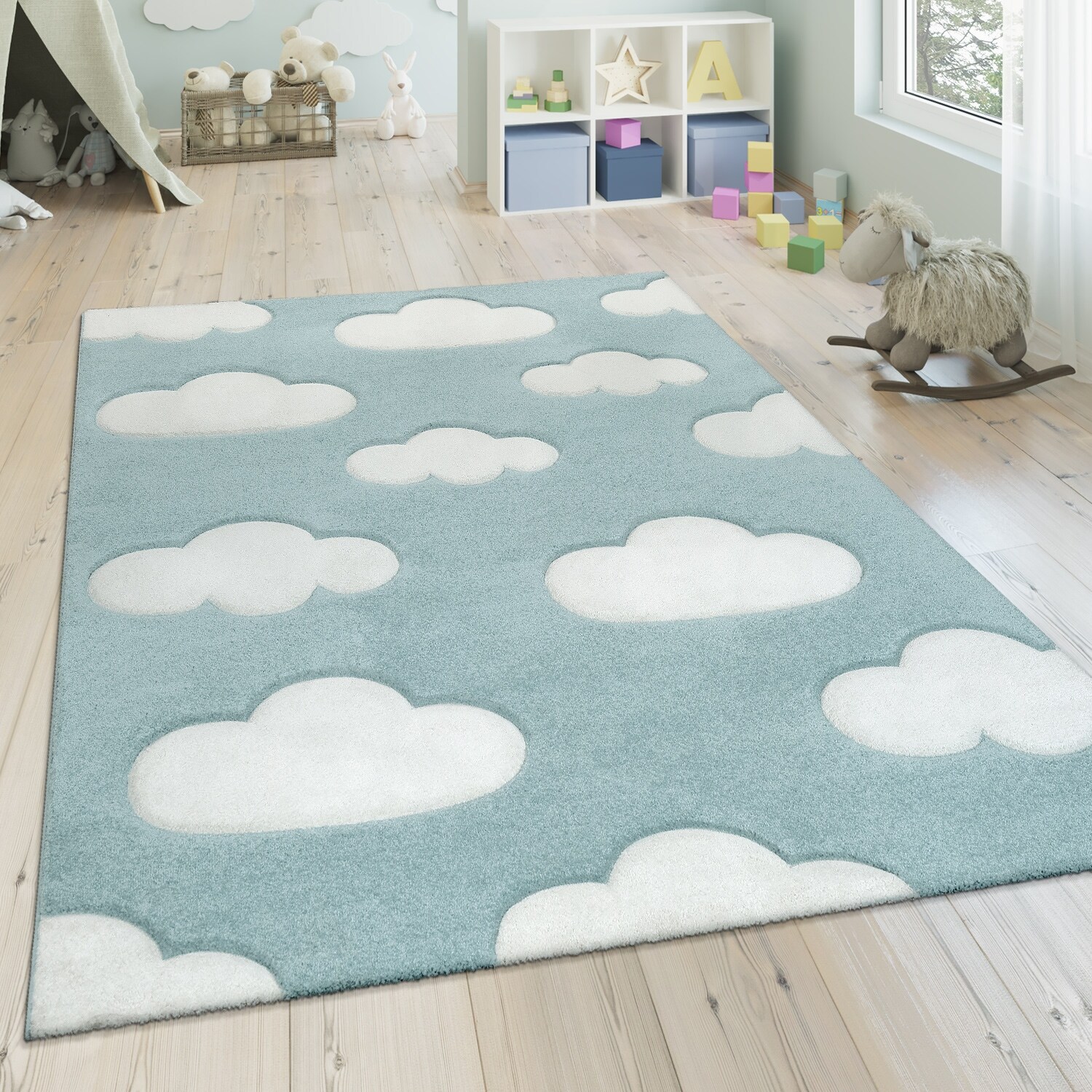 Pastel rugs baby room deals