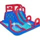 preview thumbnail 1 of 7, Sunny & Fun Mega Climb N' Go Inflatable Water Slide Park & Blow up Pool with Air Pump Blue