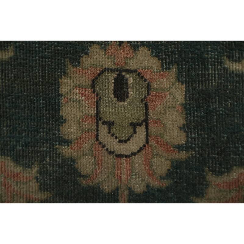 Hand Knotted Oriental 100% Wool Carpet Traditional All-Over Navy Blue & Blues Ziegler Area Rug - 12' 3'' X 10' 10''