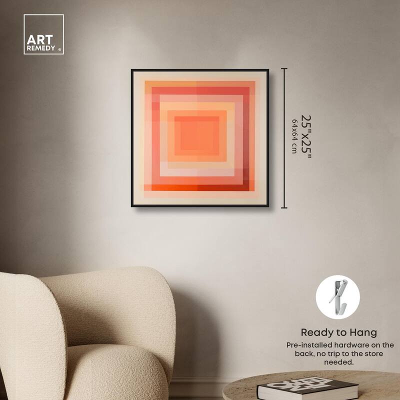Minimal Color Blocks III Canvas by Art Remedy