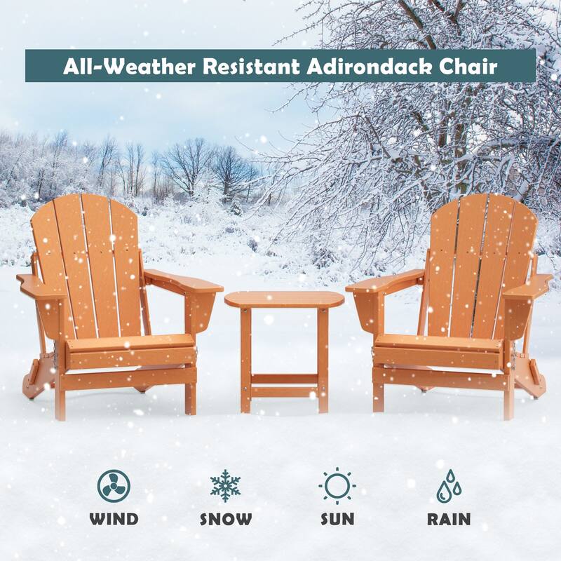 Poly Outdoor Adirondack Chair - Foldable All Weather