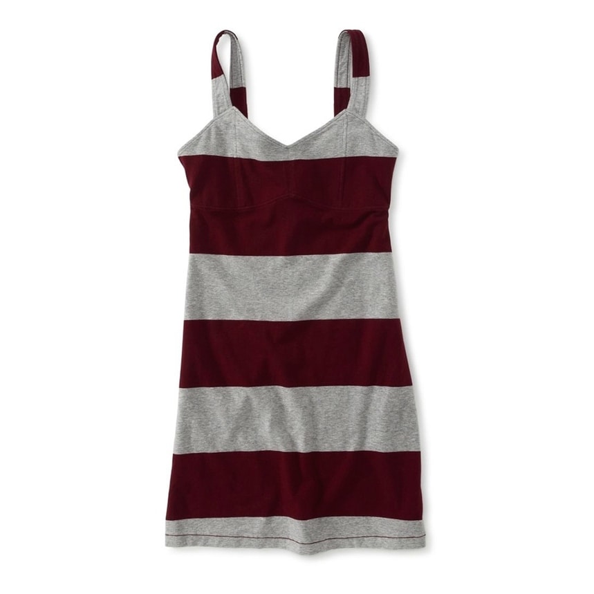 Aeropostale Womens Belted Velvet Halter Tiered Dress