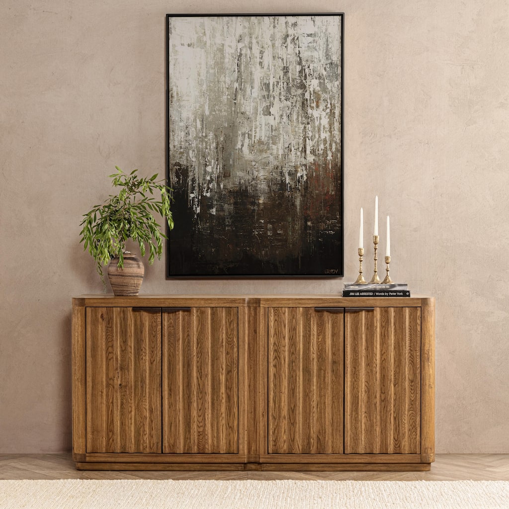 Classic Home Labelle Oak Veneer Sideboard Buffet