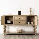 preview thumbnail 2 of 9, Furniture of America Trenden Modern Farmhouse Solid Wood 2-Drawer Storage Server