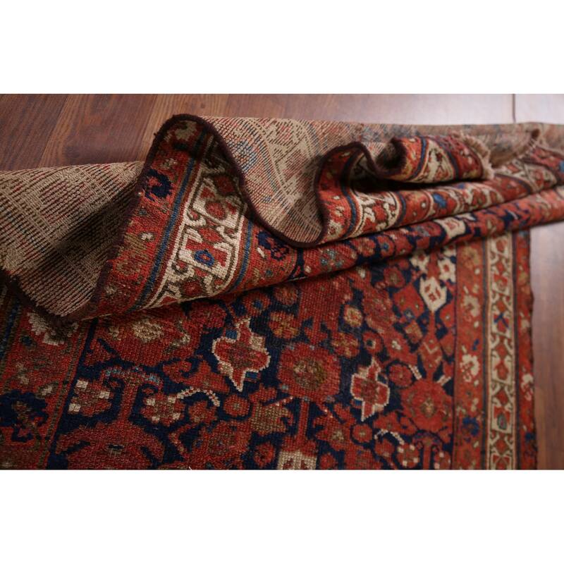 Malayer Antique Persian Runner Rug Handmade Wool Carpet - 3'1" x 13'3"