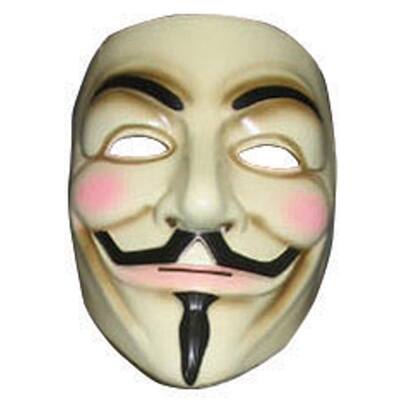 Shop V For Vendetta Mask For Halloween Costume Standard One Size Overstock 17862652
