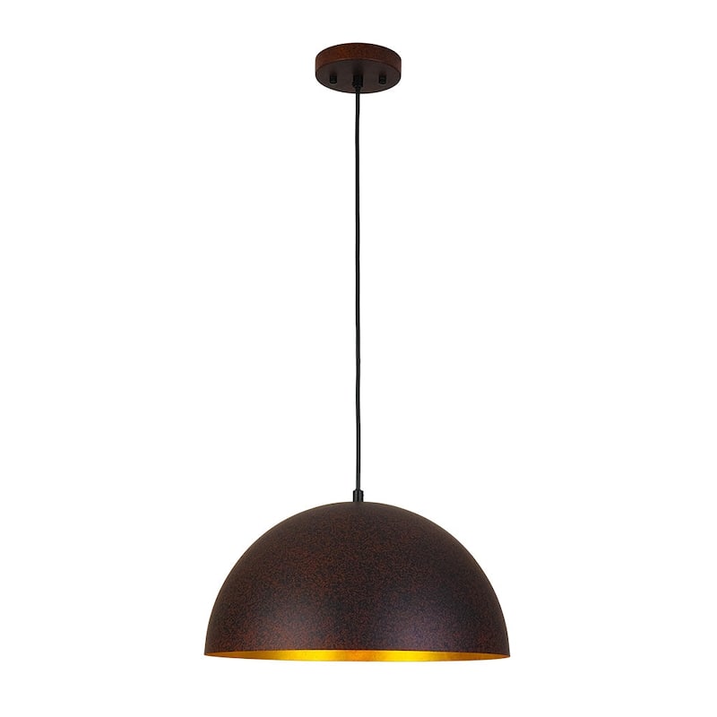 Industrial Oversized Metal Dome Pendant Light - Modern Farmhouse