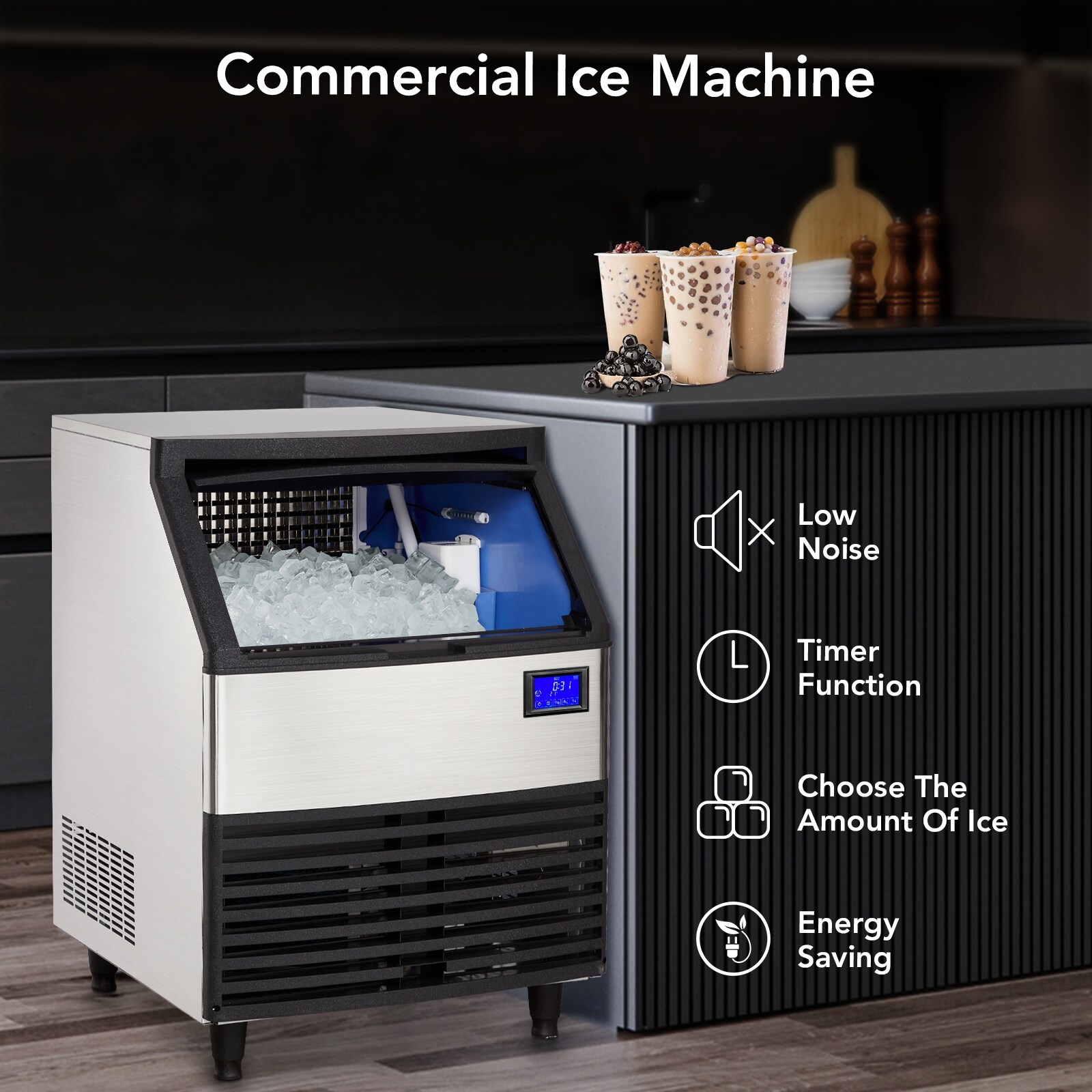 Commercial Ice Machine - 176LBS/24H - Bed Bath & Beyond - 41015838