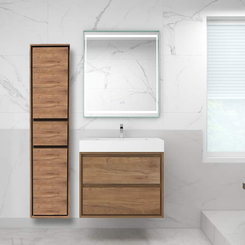 Morava 16'' Wall Mounted Linen Cabinet