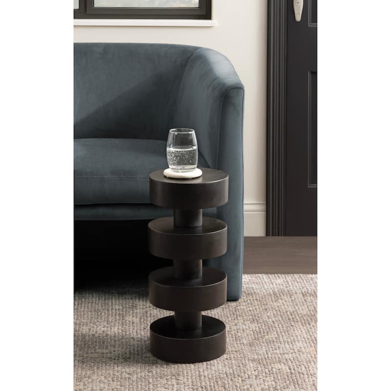 Kate and Laurel Omar Round Drink Table