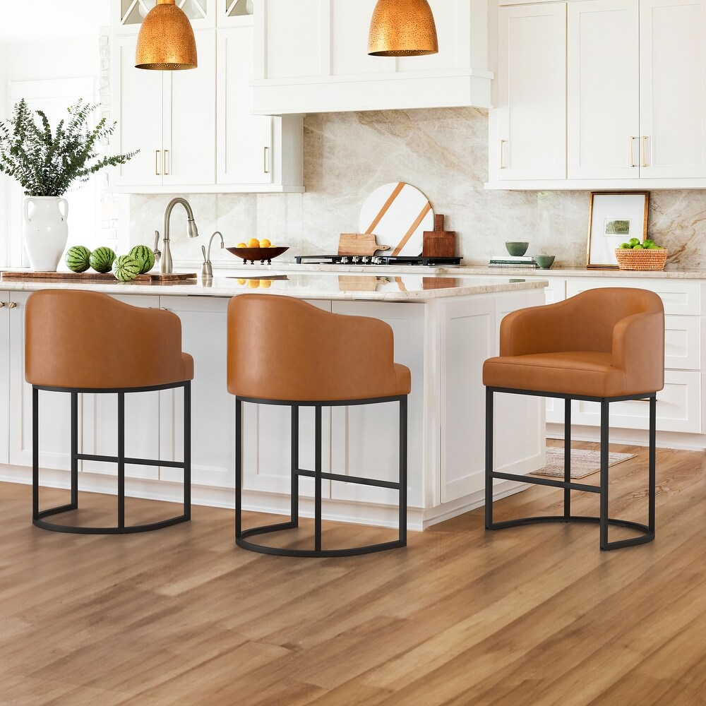 White and tan bar stools 2025