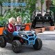 preview thumbnail 24 of 28, Qaba 24V Dual Motor Kids Ride-On Car, 2 Seater, Parental Remote, 3 Speed, LED Lights, White