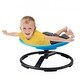 preview thumbnail 7 of 7, Round Sensory Swivel Chair for Kids with Metal Base and 360 Degree Spin - 21.06” L x 19.88” W x 11.61” H Blue