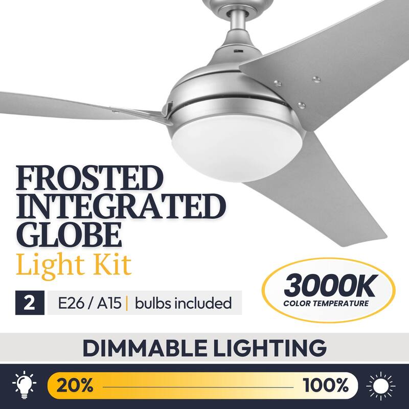 52" Prominence Home Maxon Indoor Ceiling Fan with LED Light, Remote Control