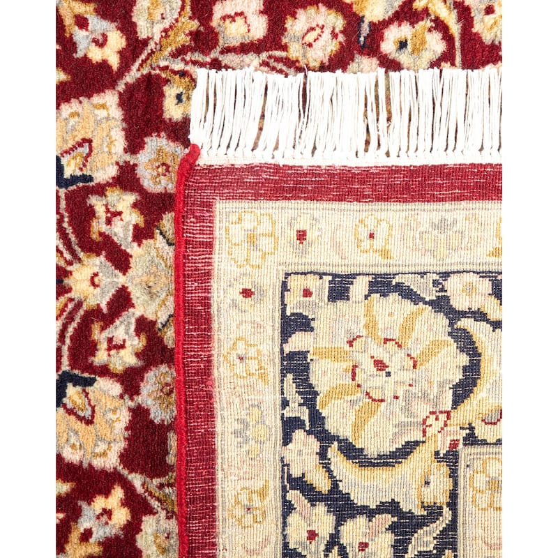 Overton Hand Knotted Wool Vintage Inspired Traditional Mogul Red Area Rug - 4 x 6