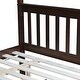 preview thumbnail 5 of 10, Twin Over Full Rubber Wood Bunk Bed with Trundle, Espresso
