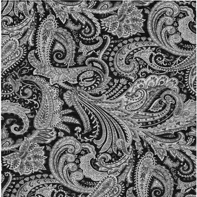 HomeRoots Paisley Transitional Rectangle Outdoor Rug