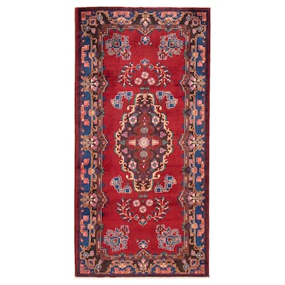 ECARPETGALLERY Hand-knotted Konya Anatolian Red Wool Rug - 5'0 x 9'10