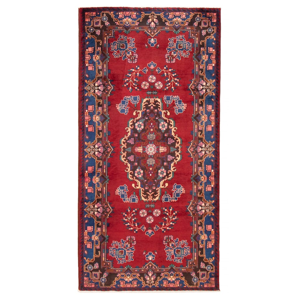ECARPETGALLERY Hand-knotted Konya Anatolian Red Wool Rug - 5'0 x 9'10