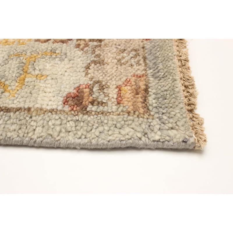 ECARPETGALLERY Hand-knotted Jules Serapi Grey Wool Rug - 5'10 x 8'11