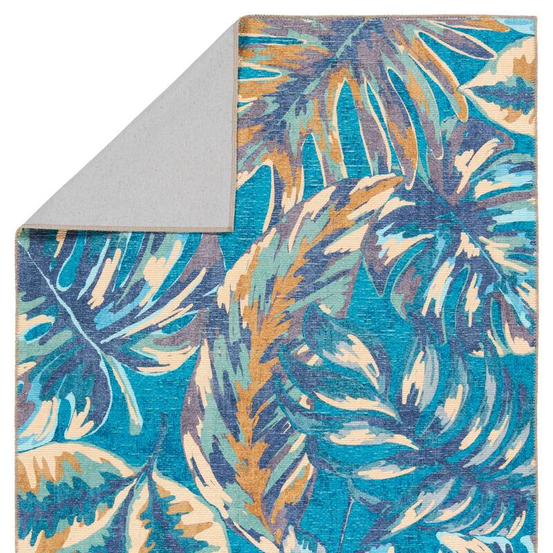 Floral Machine Washable Area Rug