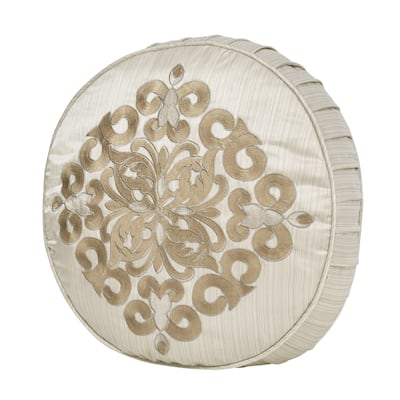 J. Queen New York Amaretto Round Decorative Throw Pillow