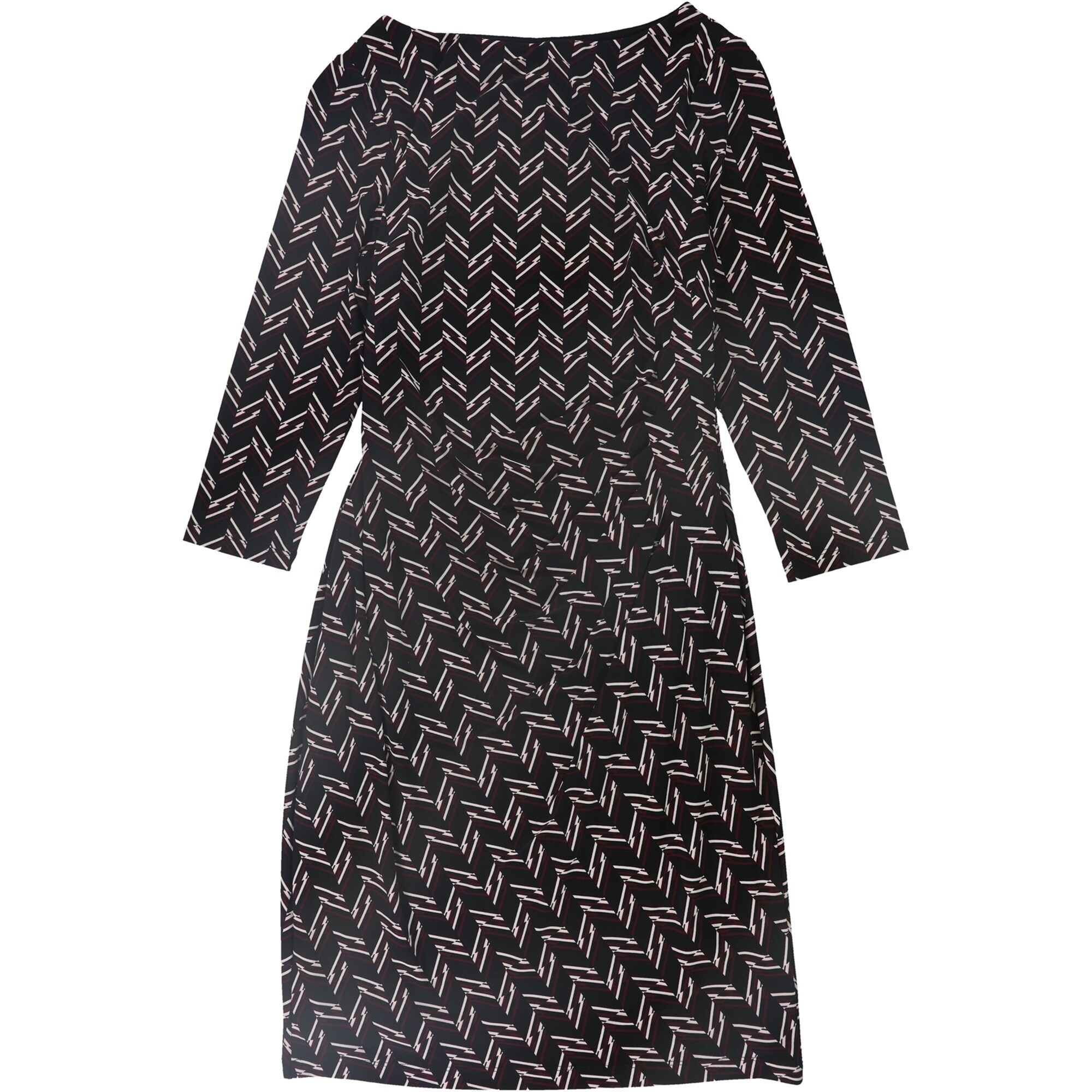 Ralph Lauren Womens 3-Tone Bodycon Dress,, Black, 0 - Bed Bath & Beyond
