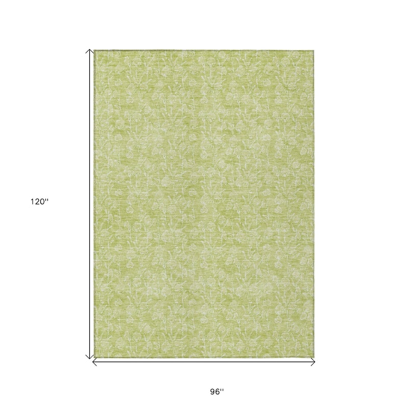 HomeRoots Floral Transitional Rectangle Outdoor Rug