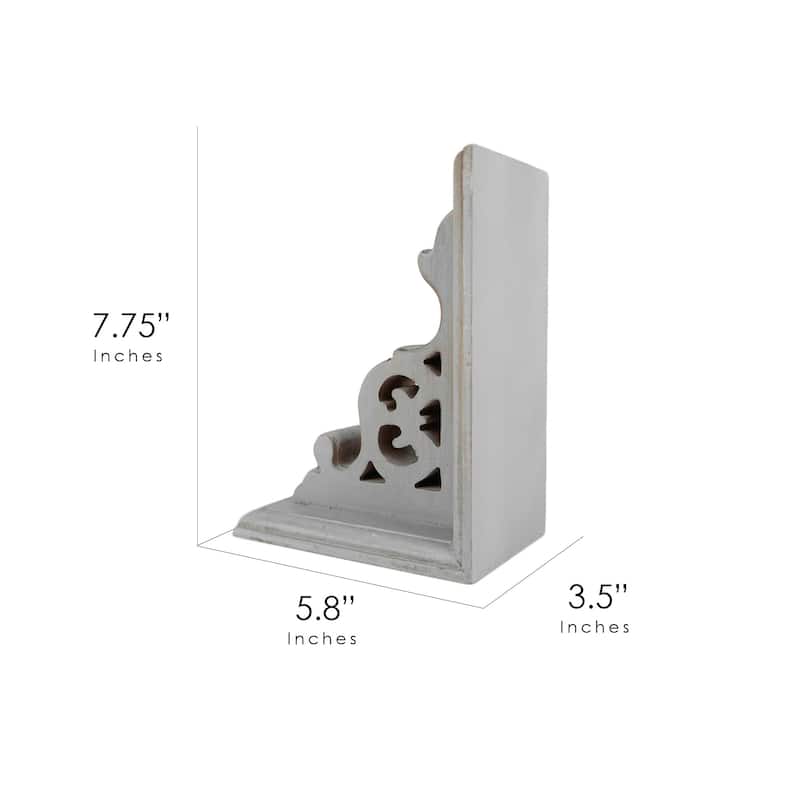 American Art Decor Heavy Duty Wood Bookends for Books/CDs/Vinyls