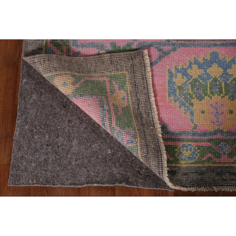 Hand Knotted Oriental 100% Wool Carpet Transitional All-Over Greys & Charcoal Oushak Area Rug - 13' 10'' X 10' 3''