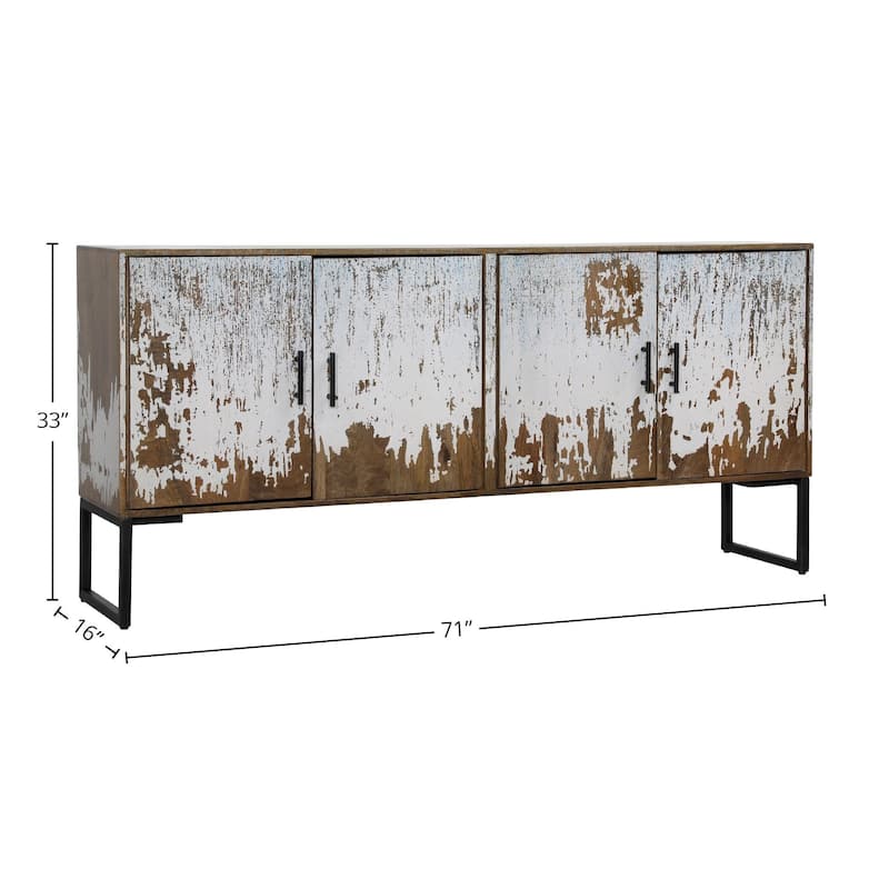 Concord 71" Wide Sideboard, White