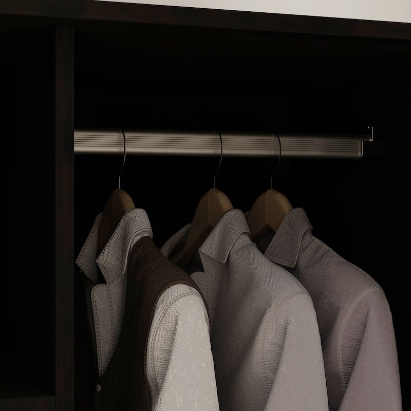 Kerrogee Bedroom Armoires Wardrobe with Mirror Drawers and Doors