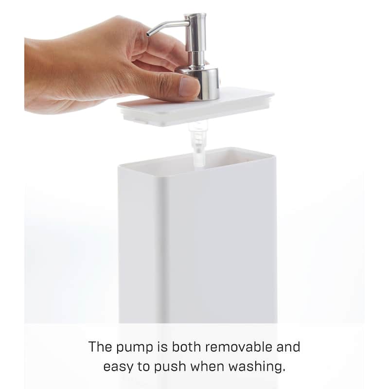 Yamazaki Home Rectangle Shower Dispenser - Three Styles, ABS Plastic, Shampoo, 24 fluid oz., 700 ml