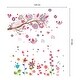 preview thumbnail 5 of 4, Walplus Huge Bird Pink Flowers Children Wall Sticker Art Nursery Decor