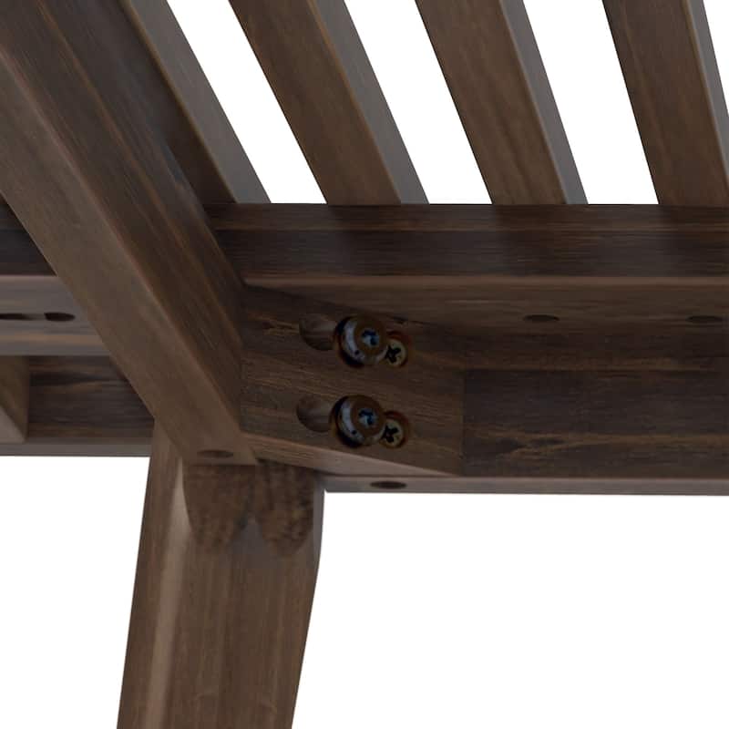 Plank and Beam Mid Century Single Wood Entryway Bench