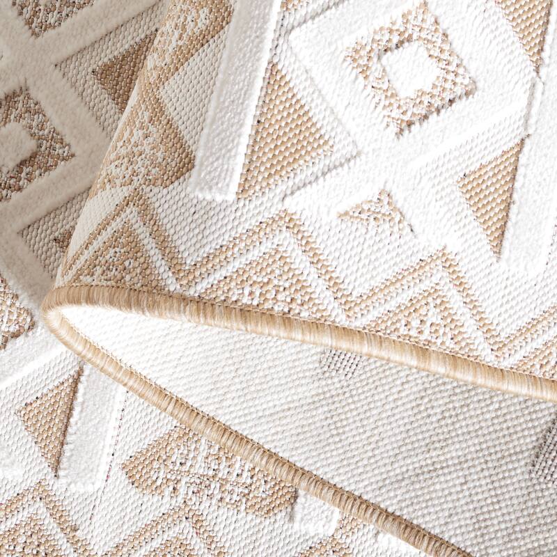 SAFAVIEH Cabana Sadeta Boho Waterproof Patio Backyard Rug