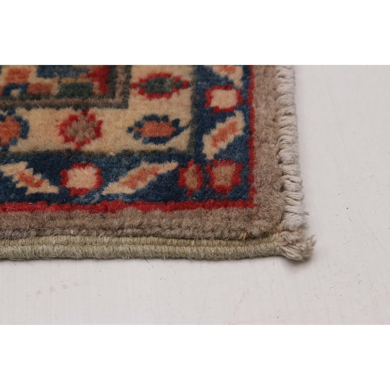 ECARPETGALLERY Hand-knotted Uzbek Ghazni Taupe Wool Rug - 2'7 x 12'10