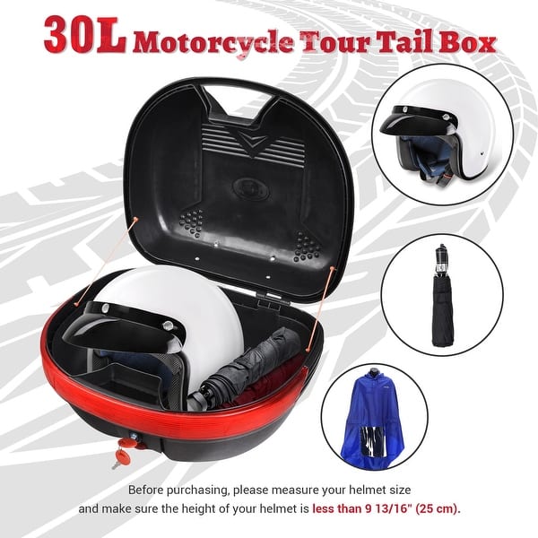3 helmet motorcycle trunk Yescom with Backrest Scooter Tour Pack Gloss Black D Capstone Sun Shield III H35 Modular Helmet Motorcycle Accessories - Peugeot Django
