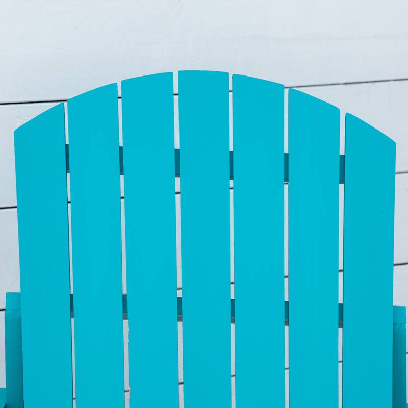 Outsunny Oversized Fir Wood Adirondack Chair with Cup Holder