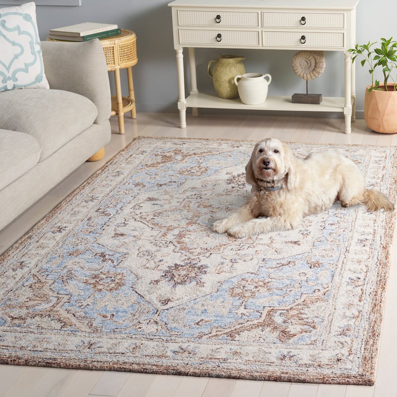 SAFAVIEH Handmade Metro Feta Wool Rug